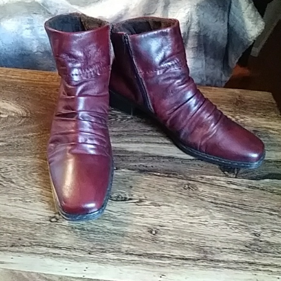 rieker burgundy boots